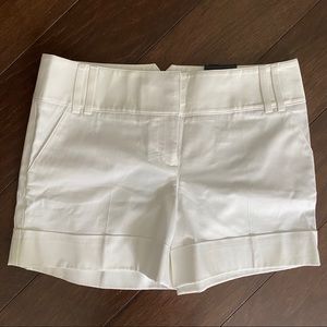 NWT white Express shorts (size 2)